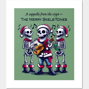 The Merry Skele-Tones - Skeleton carolers Posters and Art